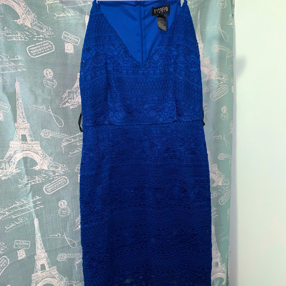 Elegant Blue lace dress